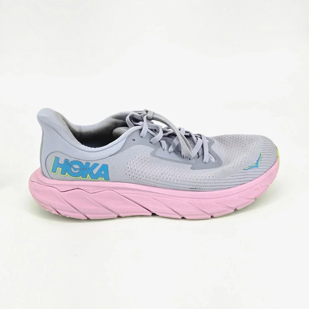 Hoka Arahi 7 Illusion Pink Green Stability Running Shoes Women's Size 9.5